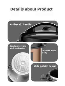 Melaide Olla a presión eléctrica CATEYE, multifunción inteligente, calentador de sopa, gachas, arroz, ollas a presión eléctricas inteligentes para el hogar, regalos de Halloween, regalos de Navidad