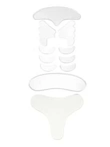 16片/套 11片/套 5片/套 可重复使用的面部及胸部抗皱美容撕拉面膜贴，提升肌肤光泽