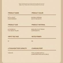 3-Speed Adjustable Plush Hand Warmer, Portable & Long-Lasting Battery, Smart Temperature Control - Multicolor - View 12