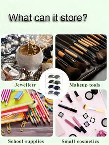 A Transparent, Four-Drawer High-End Luxury Eyeglasses, Sunglasses, And Accessories Storage Box, Suitable For Dressing Table Storage (Stackable). This Drawer-Style Storage Box Is Ideal For Organizing Sunglasses, Eyeglasses, Watches, Jewelry, Cosmetics, Accessories, And Other Items. It Is Scratch-Resistant. The Sunglasses Storage Box Is Made Of Acrylic With A Transparent Frame And Features Four Drawers. Suitable For Both Men And Women, It Can Store Eyeglasses, Jewelry, Watches, Etc. - 彩色 - 查看 5