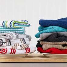 T-fal Textiles - Toalla de cocina, paquete de 2, café(Arena) - Multicolor - Ver 8