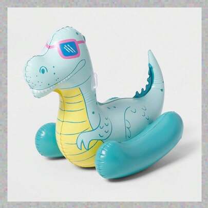 Dinosaur Inflatable Ride On Pool Float For Adults Summer Water Fun