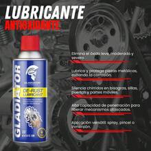 Lubricante antioxidante Gladiator GT07 elimina óxido lubrica protege 450ml, producto automotriz herramienta profesional, mantenimiento vehículos, protección piezas metálicas, larga duración, fácil aplicar y almacenar - Azul - Ver 2