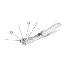 5pcs/11pcs Folding Wave Brush Set Civil Lock All-Steel Tool Set For Locksmith Supplies Repair Tools