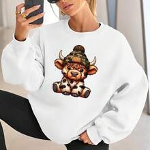 6 Cute Highland Cow Heat Transfer Stickers, Fashionable And High-Quality DIY Shirts, Jeans, Masks, Backpacks Special Durable Heat Transfer Stickers - Personalized Style Design - 彩色 - 查看 10