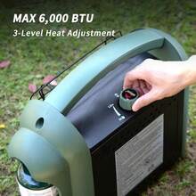 THE BOSS Propane Heater Indoor Small, 6000 BTU Portable Heater Outdoor Use Propane, Outdoor Space Heater For Camping - 薄荷綠 - 查看 5
