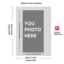 Customizable 11.8"X15.7" Diamond Painting Kit, Personalized Santa Claus Photo Art, Square & Round Acrylic Rhinestones, DIY Home Wall Decor, Unique Gift Idea - Multicolor - View 153