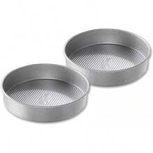 USA Pan Bakeware Molde redondo antiadherente para tartas, 8 pulgadas, acero aluminizado - 20,32 cm - Ver 1