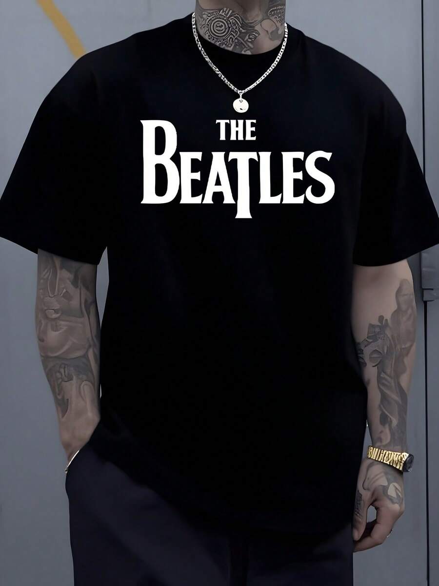 Das Legendäre Logo Der Britischen Band Prangt Auf Dieser Shirt Die Musikgeschichte Prägten Und Generationen Begeisterten Herren TShirt Für Fans Und Musikliebhaber - Schwarz - Übersicht 1