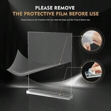 A4 Acrylic Sign Holder 6pack TShape DoubleSide A4 Perspex Display Stand Clear Poster Menu Holders For Office Shop Restaurant School - Ta46pcs - View 4