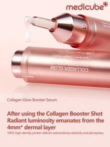 Medicube Collagen Glow Booster Milk Serum 15ml,Radiance & Hydration With Niacinamide, Milk Protein Extract, Brightening& Firms Skin - Korean Skin Care - Pink - View 6