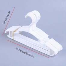 10/20/30/50pcs Mini Plastic Hangers Set, Suitable For Daily Use, Teen's Wardrobe, Not For Hanging Heavy Clothes