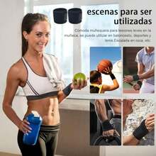 Muñequera Deportivas, 2pcs Muñequeras de Soporte,Muñequera Metacarpiana para Alivio de Lesiones de Muñeca. Fitness Muñequeras de Soporte con Sujetador de Pulgar, Prevención de Lesiones Deportivas(default) - Multicolor - Ver 8