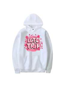 Sturniolo Triple Travel To Airbrush Women's And Men's Sweatshirts And Hooded Japanese-Style Harajuku Sweatshirts - White - View 1