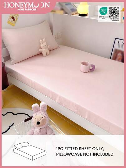 1 st enfärgat barnlakan, med 25 cm djup ficka, passar de flesta madrasser perfekt. Finns i ljusa och olika färger, maskintvättbart för studenthem/gästrum/sovsal, (örngott ingår ej), Oeko-Tex-certifierad