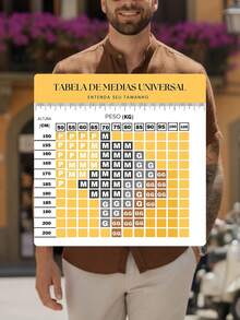 Men's Short Sleeve Shirt With Priest Collar, Linen Look - Assorted Colors - Comfortable - 摩卡棕 - 查看 5