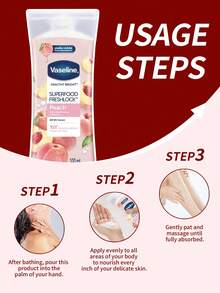 Vaseline 100ml 凡士林超级食物润肤露，桃子香味 - 身體乳100ML桃子香 - 查看 4