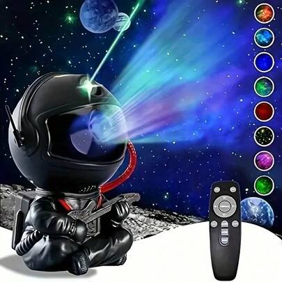 1pc Astronaut Guitar Starry Sky Projector With Remote Control And 360° Adjustable Rotation, Starry Sky Atmosphere Suitable For Bedroom, Room Decoration, Party Gifts