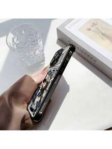 UE (DE et ES) Étui de téléphone dessin animé Anime Boys pour iPhone 16 15 14 13 12 11 Pro Max X XR XSMAX 8 7 Plus, Coque arrière transparente souple anti-chute - Argent - Voir 4