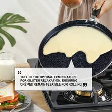 ABKOK [1 pieza/15 piezas] Juego de utensilios de cocina de aluminio negro, incluye cacerola, sartén, sartén plana, wok, sartén para el desayuno, utensilios de cocina de silicona, antiadherente y fácil de limpiar, apto para estufa. Disponible para comprar piezas individuales y juegos. - Negro - Ver 13