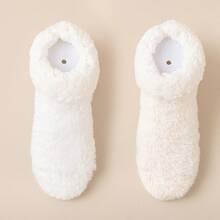 2双冬季保暖袜，秋冬加厚保暖家居袜，简约居家睡眠袜 - 彩色 - 查看 18