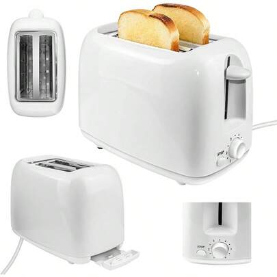 Vandise 2 Slice Wide Slot Toaster 6 Shade Browning High Lift Removable Crumb Tray Defrost Reheat Cancel 90s Quick Heat For Bagel Frozen Waffle Thick Bread Compact Breakfast Appliance