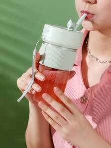 Portable Electric Fruit Juicer Cup, Mini Multi-Function Juice Extractor With Straw, Wireless Convenient Juice Maker