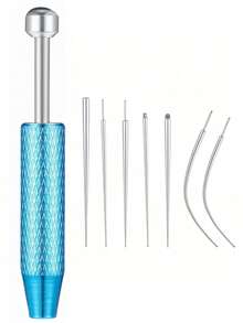 Piercing Cone Ball Clamp Tool, For Jewelry Replacement - Flat Base Earring Piercing Gun, Ear Nose Lip Piercing Kit - Steel - View 16