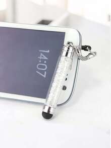 Crystal Pendant Stylus Pen For Mobile Phones Colorful Rhinestone Capacitive Stylus Pen For Mobile Phones Universal Handwriting Stylus Pen For Touch Screen Devices Like IPad And Smartphones - Multicolor - View 5