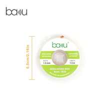 BAKU 4pcs Solder Wick Braid With Flux, Upgrade Desoldering Wick (0.059in, 4.92ft Each) No Clean Low Residue Soldering Wick, Coated Braid For Electronics Component Repair, PCB Circuit Board