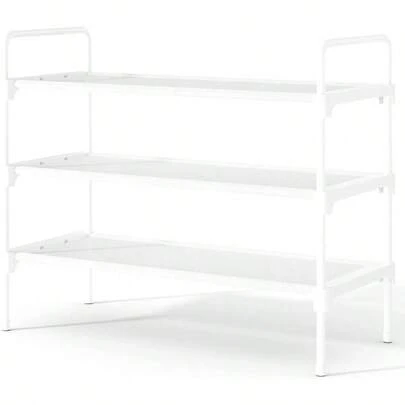 Shoe Rack Closet, Sturdy And Long - Lasting Shoe Shelf, Shoe Rack Entryway, Personalized Shoe Organizer, Shoe Rack Organizer Space - Saving, 27.6 Inchx 11.8 Inchx 16.5 Inch, Black