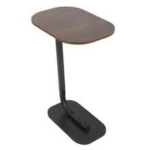 Mesas Laterales Para Sala, Mesa Auxiliar En Forma De Alto 60 Cm, Mesa De Centro Modernas, Mesita De Centro Minimalista, Dormitorio (Marrón) - Granate - Ver 8