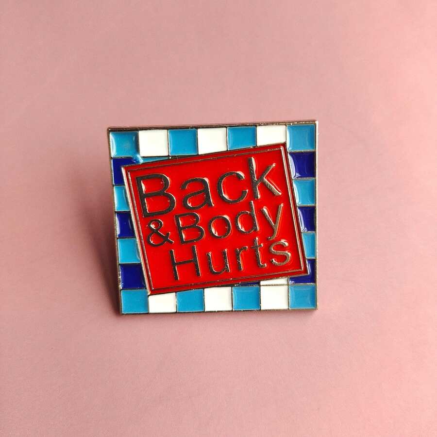 1pc Cartoon Funny Square Letter Brooch,Brooches For Women,Clothing Accessory Brooch,Pins,Bag Charms,Christmas Gifts For Women, Pins For Backpack, Valentine's Day - 12300701 - 查看 1