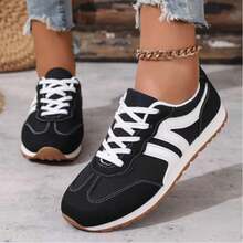 New Lightweight Casual Fashion Sports All-Match Running Shoes For Women In All Seasons - 黑色升級版 - 查看 1