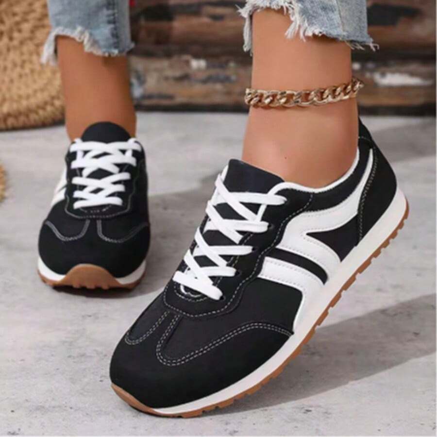 New Lightweight Casual Fashion Sports All-Match Running Shoes For Women In All Seasons - 黑色升級版 - 查看 1