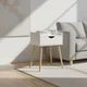 MOBLEKIT Nightstands - White Handle 40x30x60 cM - View 2