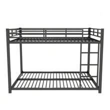 Children's Beds 90*200, Bunk Beds, Iron Beds, Classic Iron Bunk Beds, White - Black - View 8