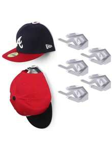 10pcs Adhesive Hat Hooks For Wall, Minimalist Hat Rack Design, No Drilling, Strong Hold Hat Hangers