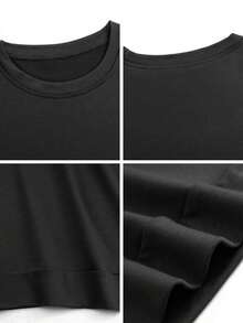 University Sweatshirt - Halloween College Style Crewneck, Gildan Sizes XS - 2XL - 黑色 - 查看 4