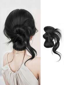 Y2K 女士高温纤维发髻盘发造型 - 牢固防滑发圈，适合所有浅米色调，多功能，休闲和正式场合皆宜，冬季发饰时尚爪夹优雅发夹休闲发爪美发发夹 - 彩色 - 查看 10