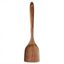 5pcs Premium Wooden Kitchen Utensils Kit -Ergonomic Handles Natural Wooden Spoons Spurtle Ladle And Wok Spatulas Heavy-Duty Wooden Utility Set For Non-Stick Pans Heat Resistant Easy To Clean And Durable Kitchen Essentials Cookware Accessories  Home And Living New In Dinnerware Christmas Present Cocina Kitchen Essentials Kitchen Gadgets Cooking Utensils - màu nâu - Xem 13