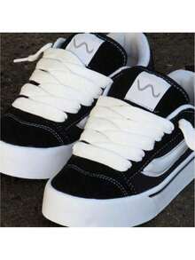 KN Premium Old Men's Casual Sneakers With Flat Sole, Skater/University Style Y2K - KN* - 查看 3