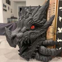 تمثال تنين من الراتنج ساحر - ديكور منزلي على الطراز الأمريكي، زخرفة رف الكتب، بدون بطارية - متعدد الألوان - مشاهدة 10