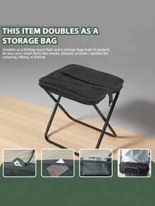 1pc/ Camping Stool,Portable Foldable Shoulder Bag Stool Adult Collapsible Chairs For Fishing Outdoor Hiking 300 LBS Load