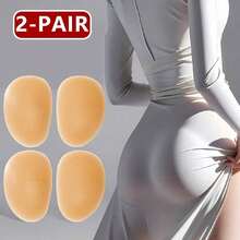 2 对/套隐形粘性硅胶臀垫，加垫臀部增强器，臀部提臀器 - 杏色 - 查看 12
