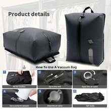17L Vacuum Compression Bag Travel Outdoor Hiking Luggage Clothing Storage Bag Clothing Organizing And Storage Box Luggage Storage Bag