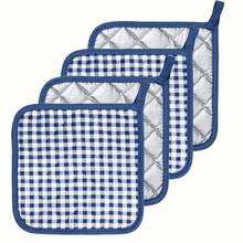 1/2/4pcs Double Layer Thick Multifunctional Polyester Placemats, Heat Resistant, Machine Washable, Non-Wrinkle, Heat & Slip Resistant, Suitable For Kitchen/Dining Room/Coffee Table - Multicolor - View 4