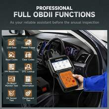 Foxwell NT650 Elite 双向诊断工具，ABS SRS模块主动测试，双系统OBD2故障码读取器，具备26项以上重置服务，适用于轿车和皮卡，带电池测试功能的汽车诊断扫描仪，终身免费更新 - 黃色 - 查看 7