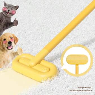 New Furniture Pet Hair Remover, 17.5in/44.5cm Long Handle Reusable Lint Brush, Suitable For Dog & Cat Hair - Multi-Function Defuzzer, Gentle On Sofa, Carpet, Car Seat, Clothes, Bedding