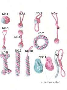 Juego de cuerdas para masticar para perros, bola de cuerda juguete para gatos y perros, palitos y juguetes para masticar para cachorros, suministros para mascotas pequeñas